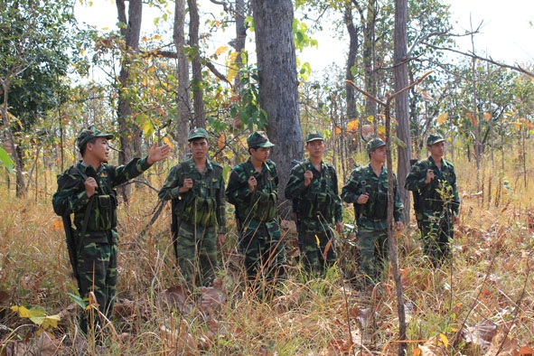 Bộ đội Biên phòng tỉnh giữ vững an ninh biên giới chào mừng Đại hội Đảng