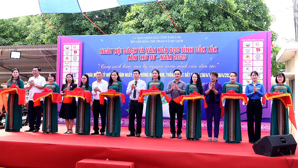 Khai mạc Ngày Sách và Văn hóa đọc tỉnh Đắk Lắk lần thứ 4 năm 2025
