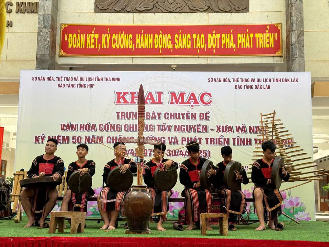 Quảng bá Văn hóa cồng chiêng Tây Nguyên - xưa và nay tại tỉnh Trà Vinh