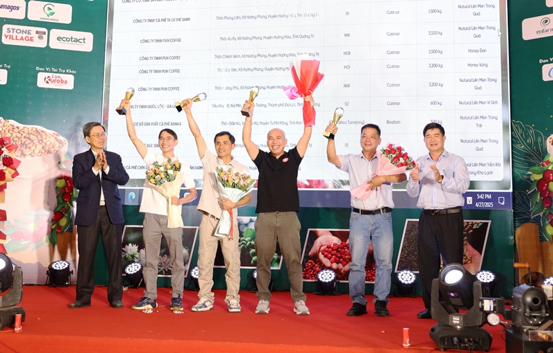 Trao giải và vinh danh những mẫu cà phê đặc sản năm 2025