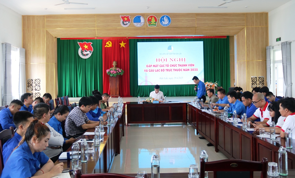 Hội nghị gặp mặt các tổ chức thành viên, câu lạc bộ trực thuộc Hội Liên hiệp thanh niên Việt Nam tỉnh