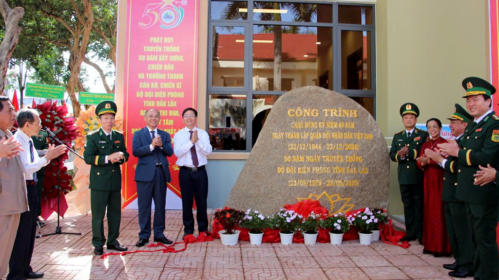 Khánh thành nhà hội trường Bộ đội Biên phòng tỉnh