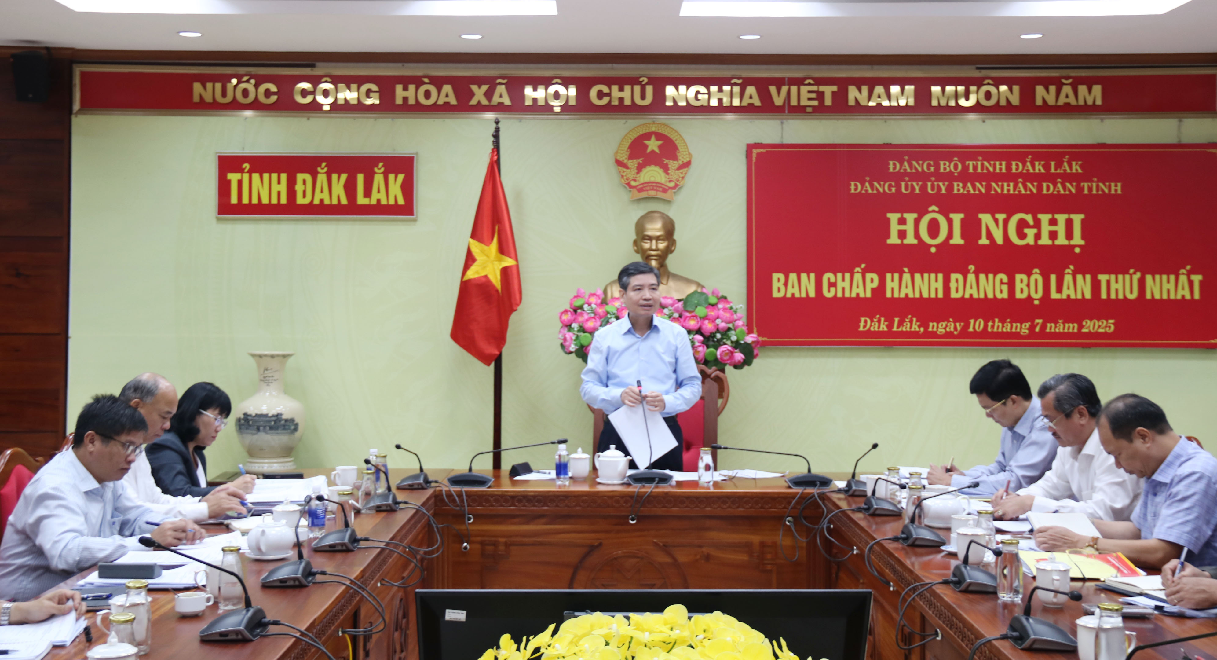 Ban Thường vụ, Ban Chấp hành Đảng bộ UBND tỉnh Đắk Lắk tổ chức hội nghị lần thứ nhất