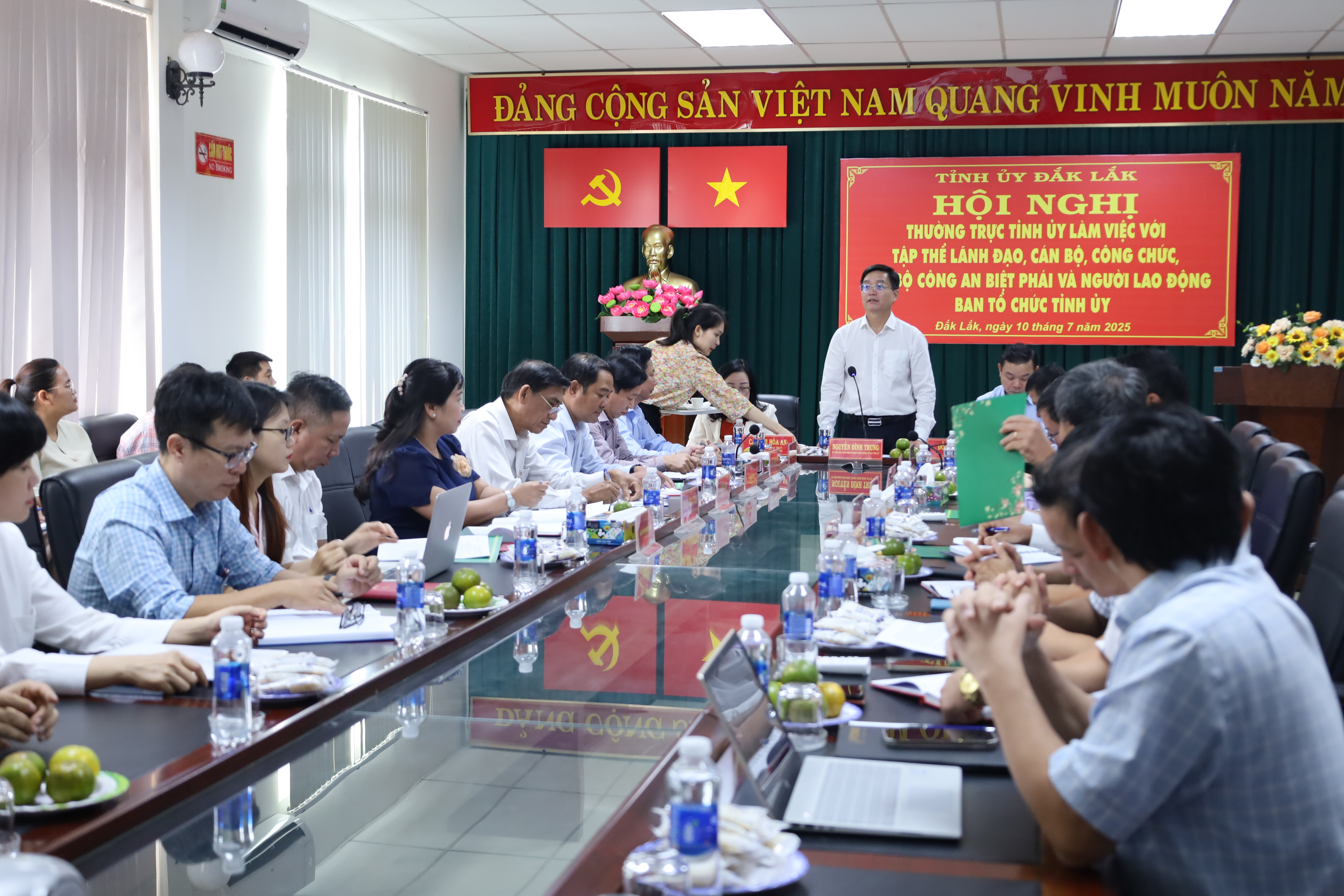 Thường trực Tỉnh ủy làm việc với Ban Tổ chức Tỉnh ủy