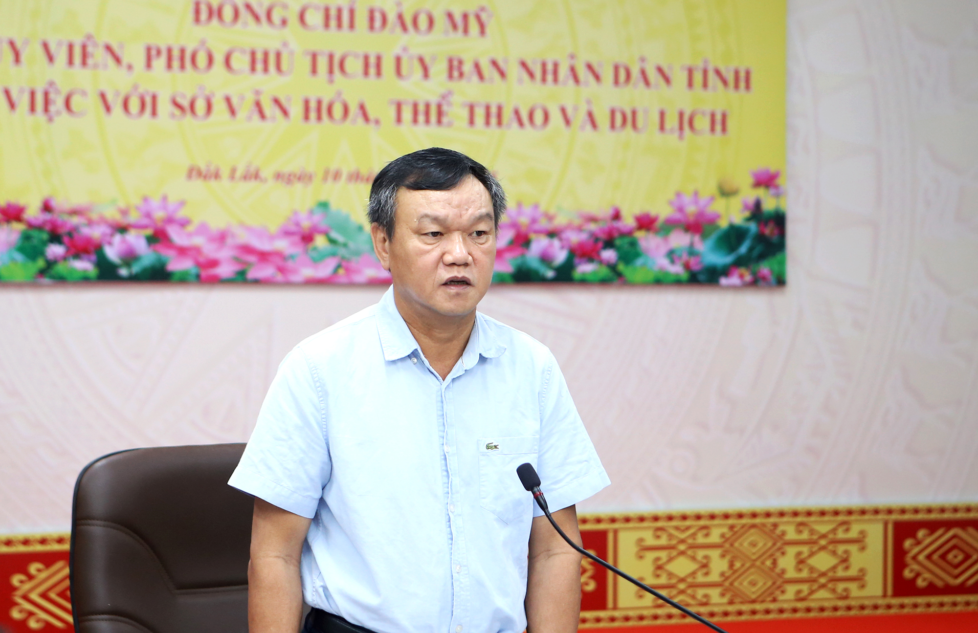 Phó Chủ tịch UBND tỉnh Đào Mỹ làm việc với Sở Văn hóa, Thể thao và Du lịch