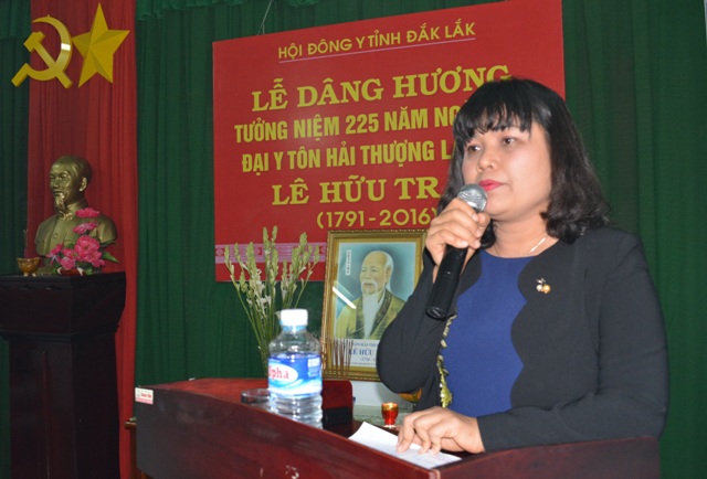 Hội Đông y tỉnh - Dâng hương tưởng niệm Đại y tôn Hải Thượng Lãn Ông  Lê Hữu Trác.