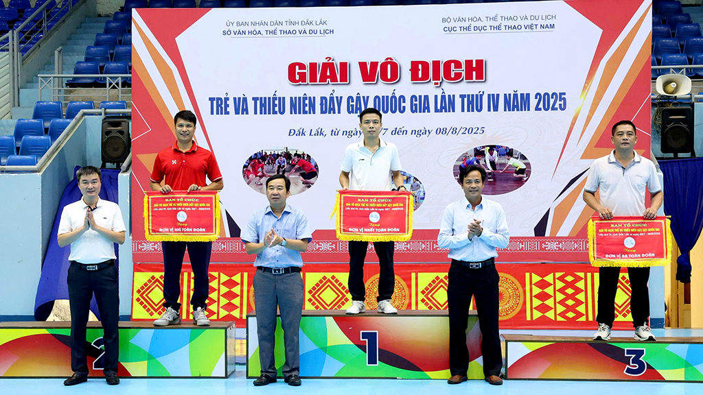 Giải vô địch trẻ và thiếu niên đẩy gậy quốc gia năm 2025: Đắk Lắk xếp thứ 4 toàn đoàn