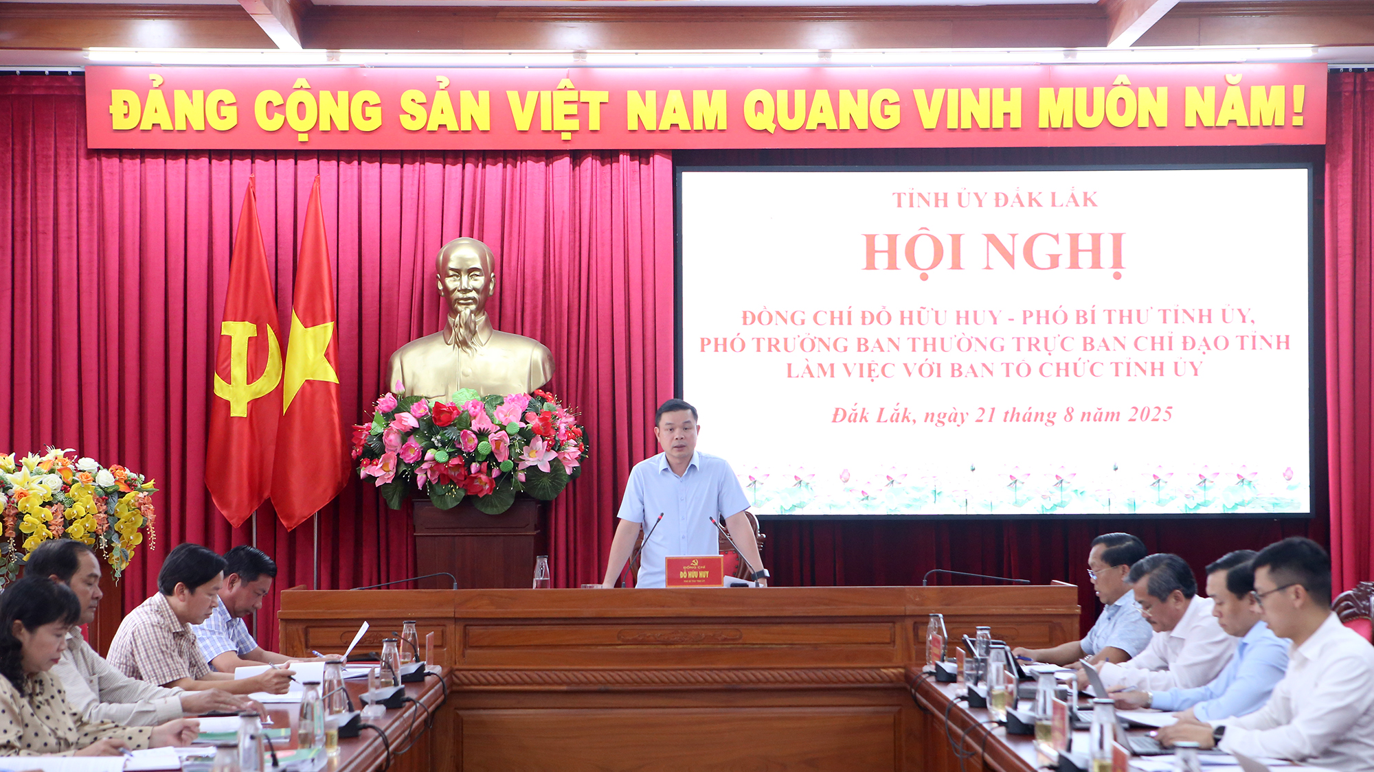 Thường trực Tỉnh ủy làm việc với Ban Tổ chức Tỉnh ủy