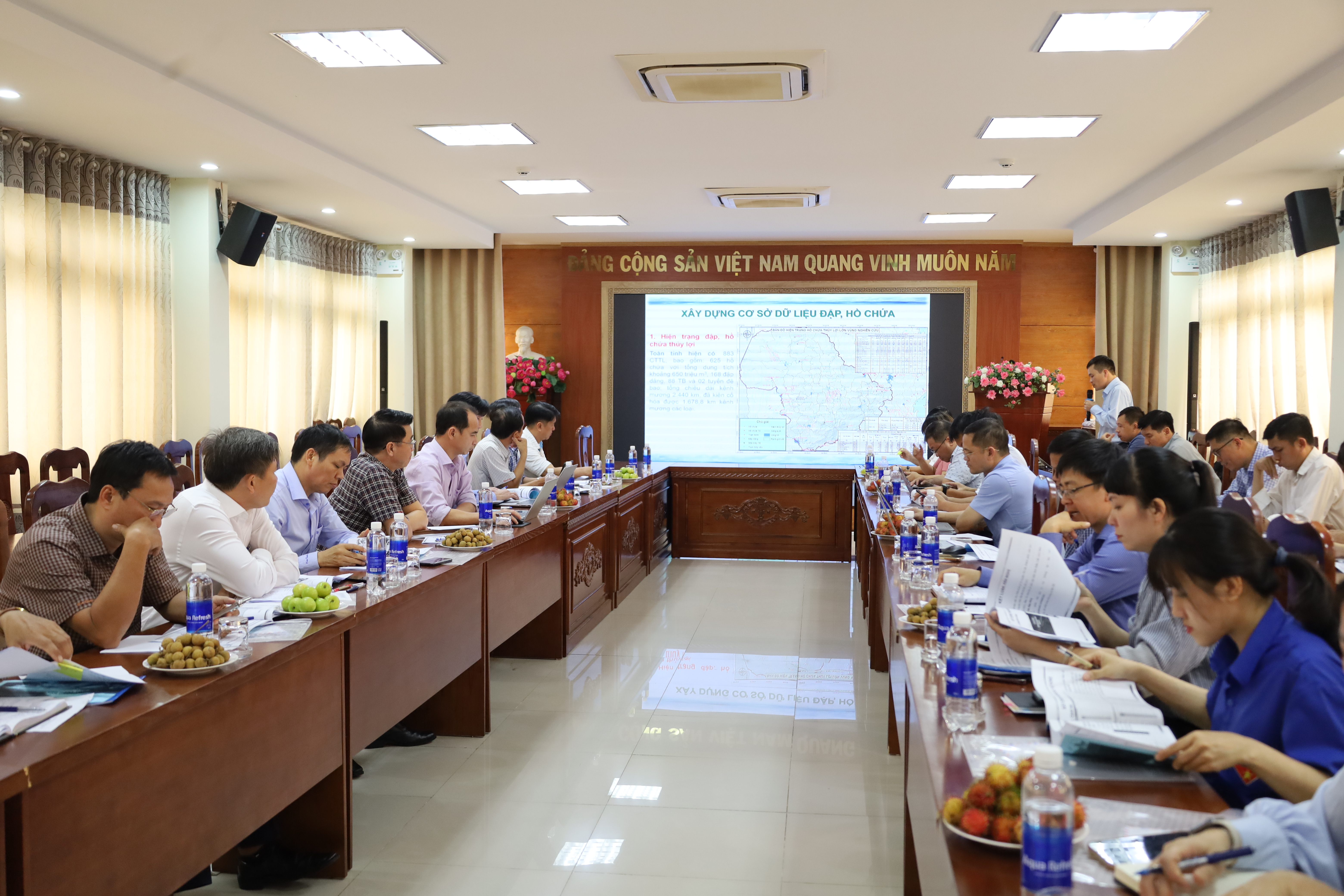 Hội thảo lấy ý kiến góp ý về dự thảo hệ thống cơ sở dữ liệu đập, hồ chứa thủy lợi trên địa bàn tỉnh