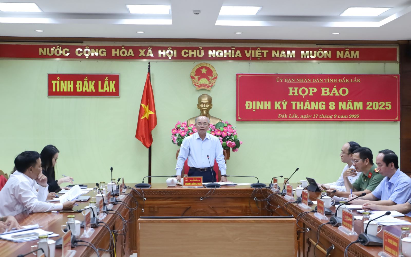 UBND tỉnh Đắk Lắk họp báo định kỳ tháng 8/2025