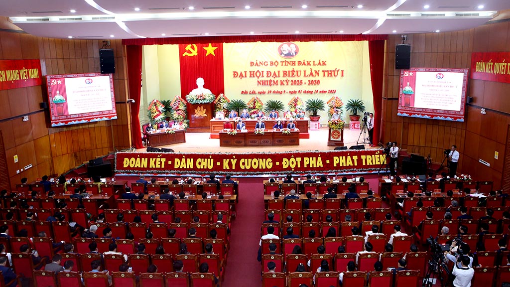 Công bố Quyết định chỉ định Đoàn đại biểu Đảng bộ tỉnh Đắk Lắk dự Đại hội đại biểu toàn quốc lần thứ XIV của Đảng