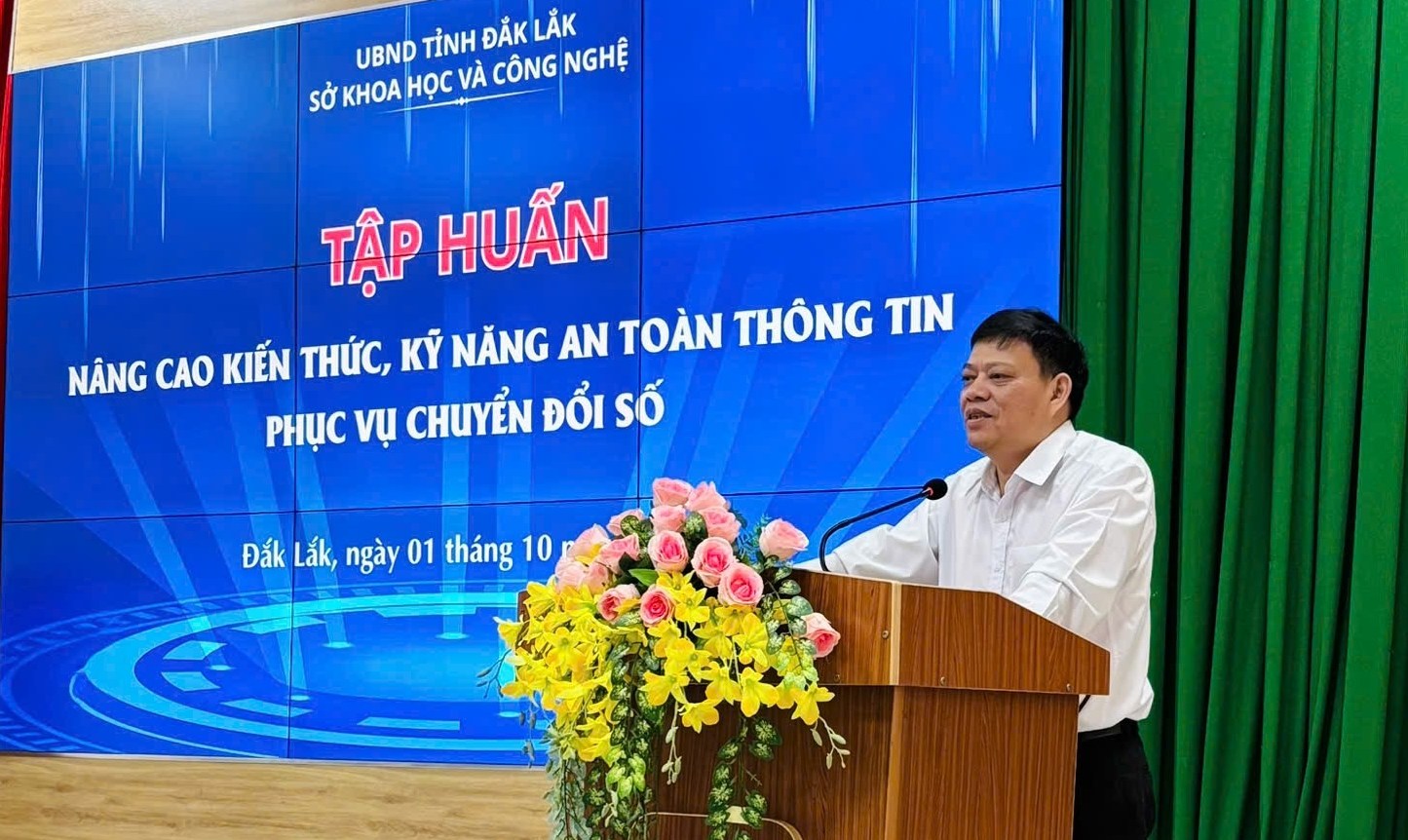 Khai mạc lớp tập huấn về an toàn thông tin phục vụ chuyển đổi số