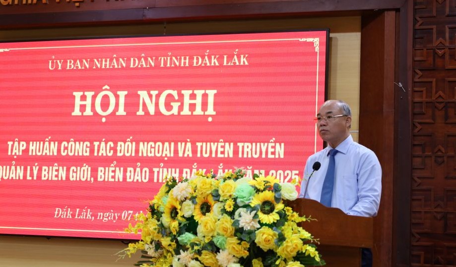 Tập huấn công tác đối ngoại và tuyên truyền quản lý biên giới, biển đảo