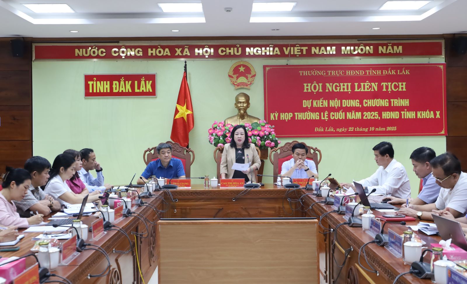 Thường trực HĐND tỉnh Đắk Lắk họp liên tịch dự kiến nội dung, chương trình Kỳ họp thường lệ cuối năm 2025