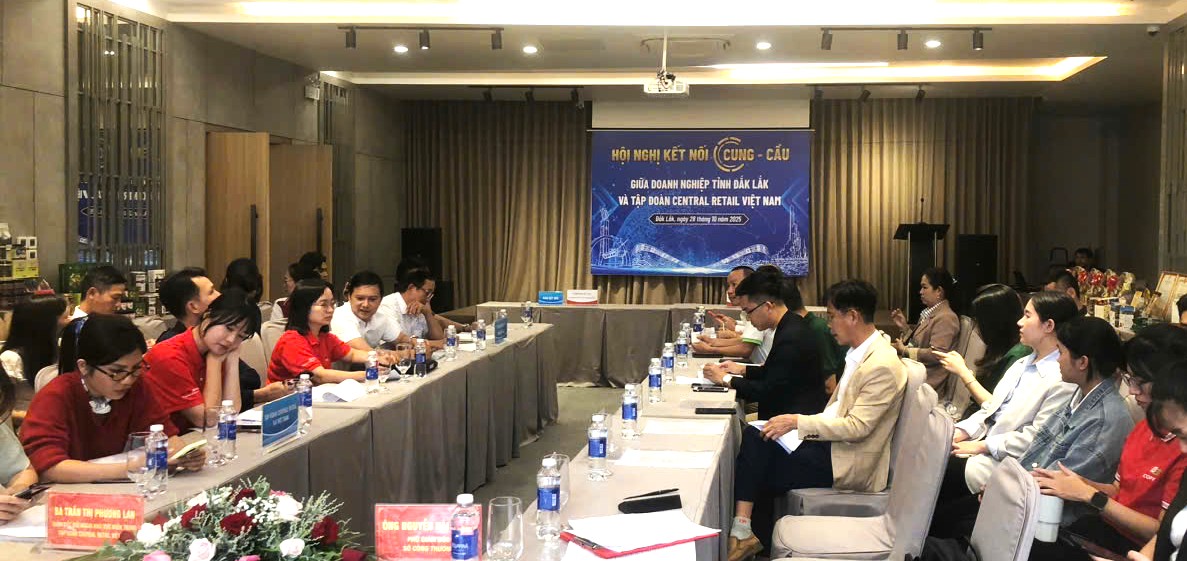 Hơn 30 doanh nghiệp Đắk Lắk tham gia kết nối giao thương với Tập đoàn Central Retail tại Việt Nam