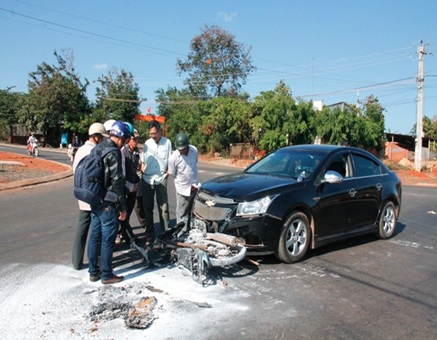 Tai nạn giao thông đường bộ Đắk Lắk tháng 02/2016 giảm so với tháng 01/2016