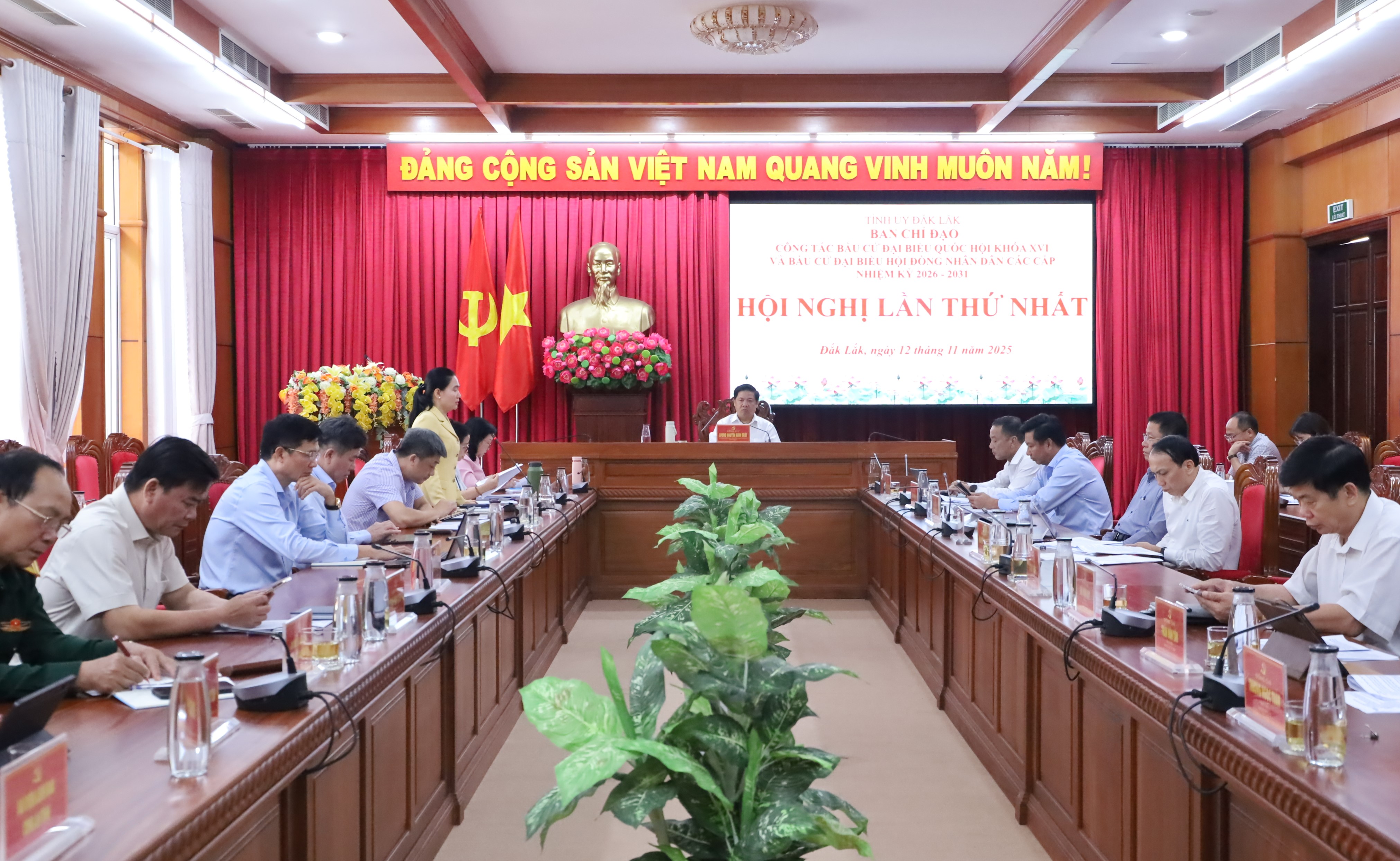 Hội nghị lần thứ nhất Ban Chỉ đạo công tác bầu cử đại biểu Quốc hội khóa XVI và bầu cử đại biểu HĐND các cấp nhiệm kỳ 2026-2031 tỉnh Đắk Lắk