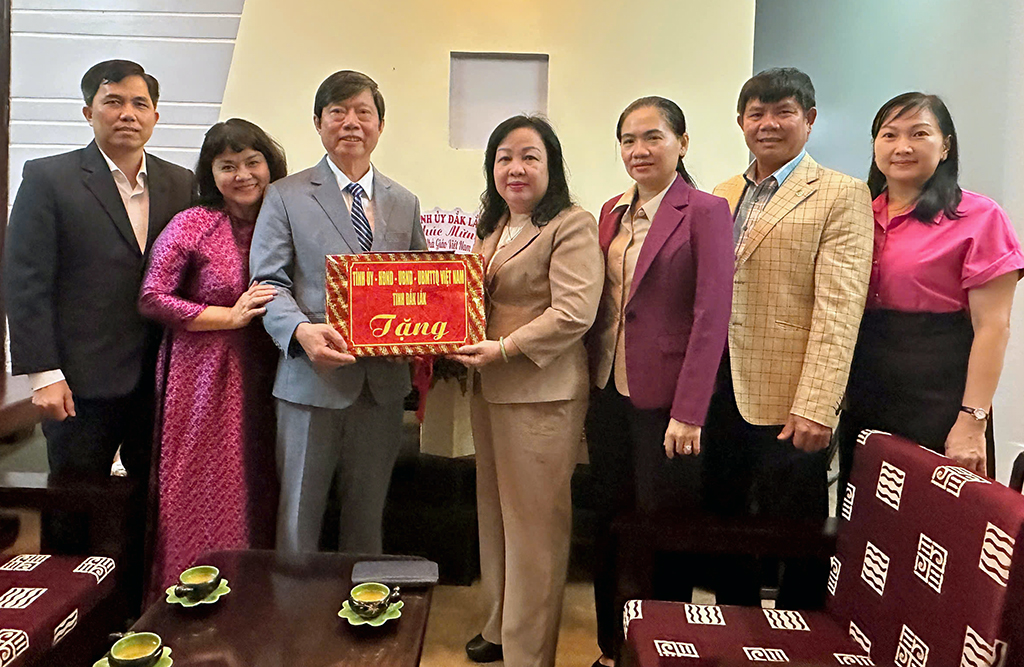 Phó Bí thư Thường trực Tỉnh ủy Cao Thị Hòa An thăm, chúc mừng các nhà giáo nhân dịp 20/11