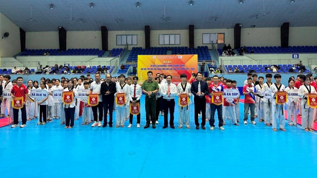 Khai mạc Giải vô địch Taekwondo trong chương trình Đại hội Thể dục thể thao tỉnh Đắk Lắk lần thứ I, năm 2025-2026