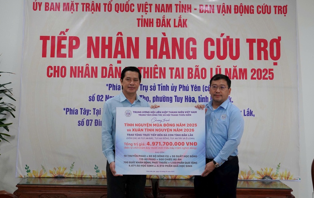 Tổ chức chương trình “Tình nguyện mùa Đông 2025 và Xuân tình nguyện 2026” tại nhiều địa phương