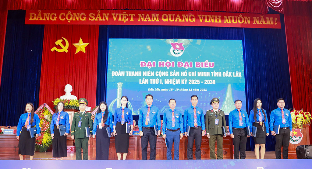 278 đại biểu chính thức dự Đại hội Đoàn TNCS Hồ Chí Minh tỉnh Đắk Lắk lần thứ I, nhiệm kỳ 2025 – 2030