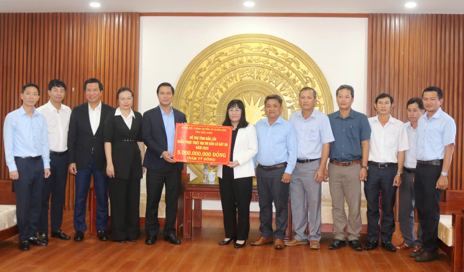 Bac Ninh supports Dak Lak with 5.1 billion VND to mitigate disaster consequences