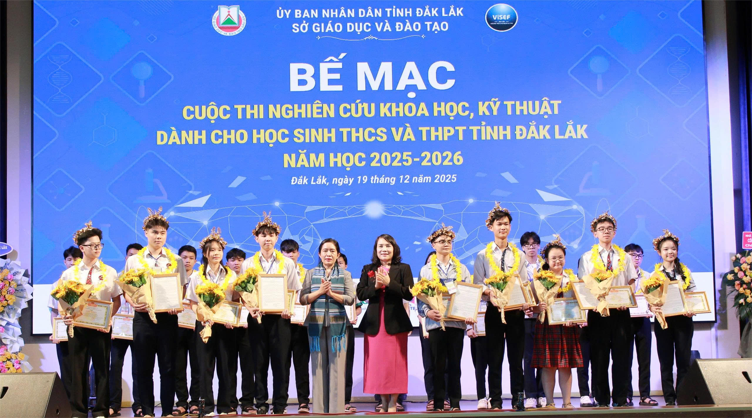 Bế mạc Cuộc thi nghiên cứu khoa học, kỹ thuật dành cho học sinh THCS và THPT tỉnh Đắk Lắk