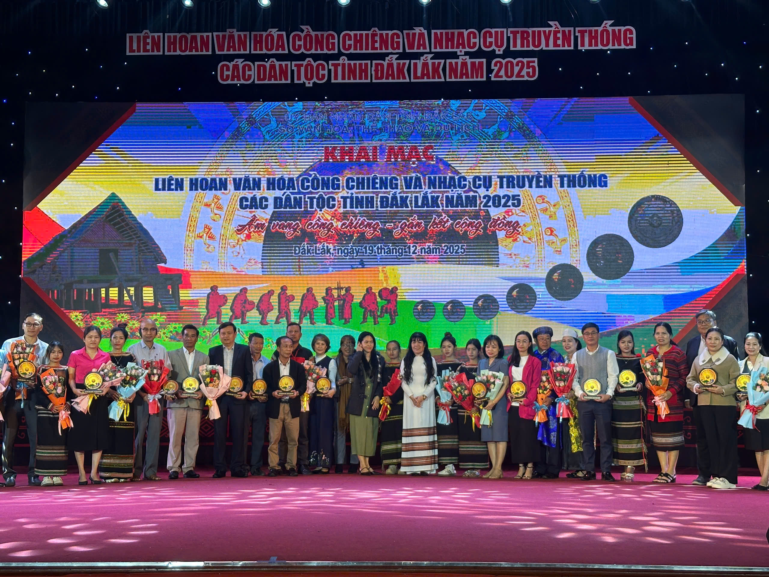 Khai mạc Liên hoan cồng chiêng và nhạc cụ truyền thống các dân tộc tỉnh Đắk Lắk năm 2025