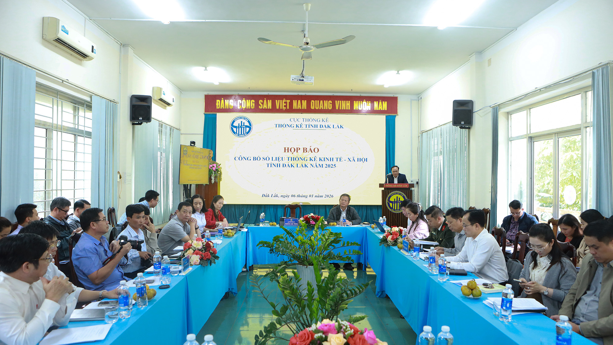 Họp báo công bố số liệu thống kê kinh tế - xã hội tỉnh Đắk Lắk năm 2025