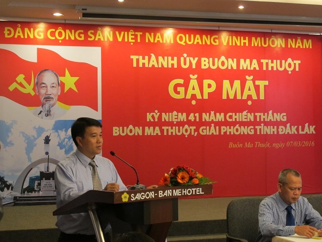 Thành ủy Buôn Ma Thuột gặp mặt kỷ niệm 41 năm Chiến thắng Buôn Ma Thuột, giải phóng tỉnh Đắk Lắk