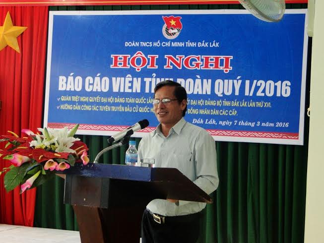 Tỉnh đoàn Đắk Lắk tổ chức quán triệt Nghị quyết Đại hội Đảng toàn quốc lần thứ XII cho đội ngũ báo cáo viên