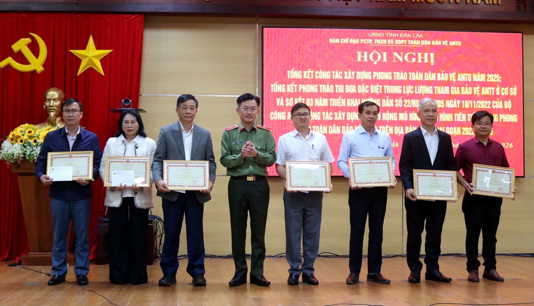 Đắk Lắk tổng kết công tác xây dựng phong trào toàn dân bảo vệ an ninh Tổ quốc năm 2025