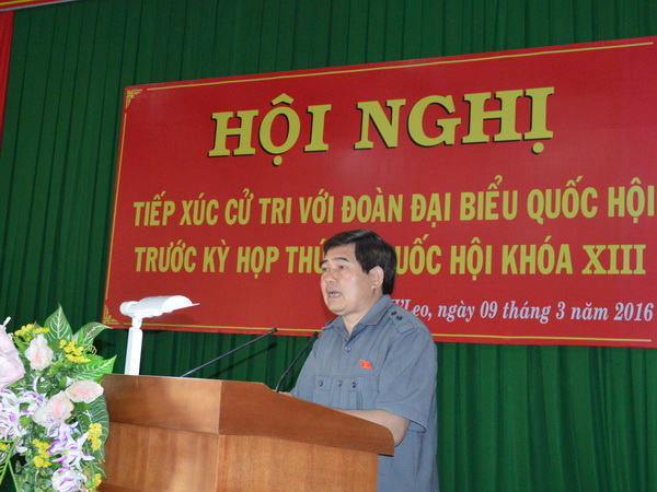 Đoàn Đại biểu Quốc hội tỉnh tiếp xúc với cử tri huyện Ea H’Leo