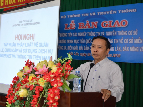 Tập huấn các văn bản quy phạm pháp luật quy định về quản lý, cung cấp, sử dụng internet cho hơn 250 đại lý internet trong tỉnh