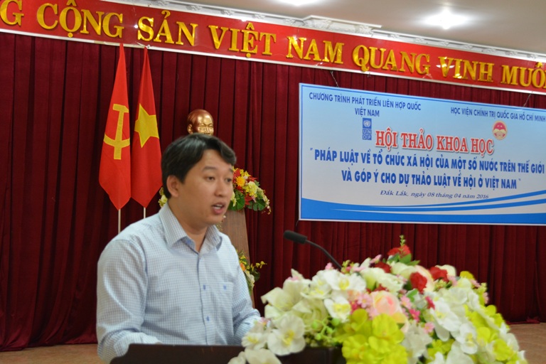 Hội thảo khoa học “Pháp luật về tổ chức xã hội của một số nước trên thế giới và góp ý cho dự thảo Luật về Hội ở Việt Nam”.