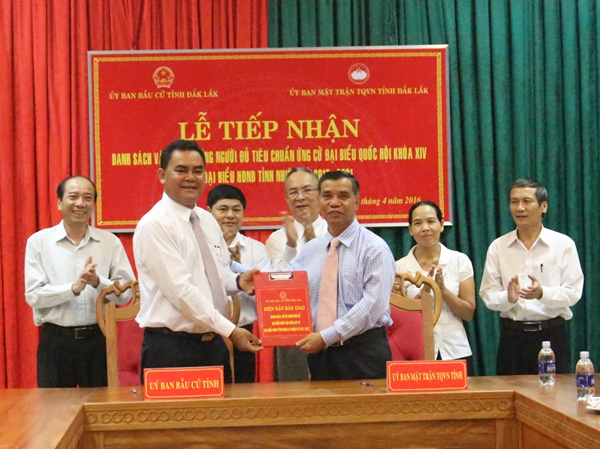 Đắk Lắk có 152 người đủ tiêu chuẩn ứng cử Đại biểu Quốc hội khóa XIV và đại biểu HĐND khóa IX, nhiệm kỳ 2016-2021