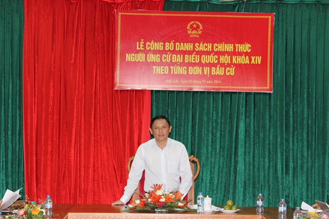 Đơn vị bầu cử số 3 họp phân công nhiệm vụ về công tác bầu cử Đại biểu Quốc hội khóa XIV.