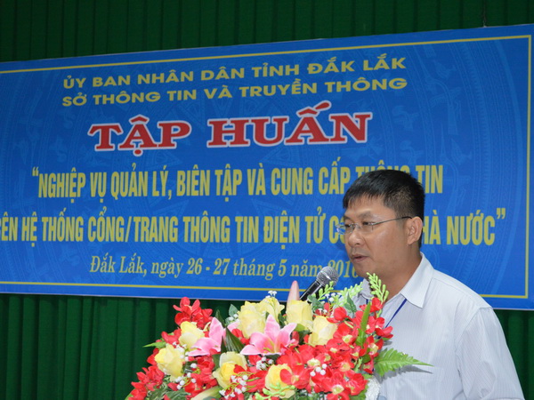 Tập huấn nghiệp vụ quản lý, biên tập và cung cấp thông tin trên hệ thống Cổng, Trang thông tin điện tử cơ quan nhà nước