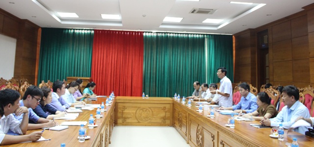 Đoàn công tác của Uỷ ban Công tác về các tổ chức phi chính phủ nước ngoài làm việc với UBND tỉnh.