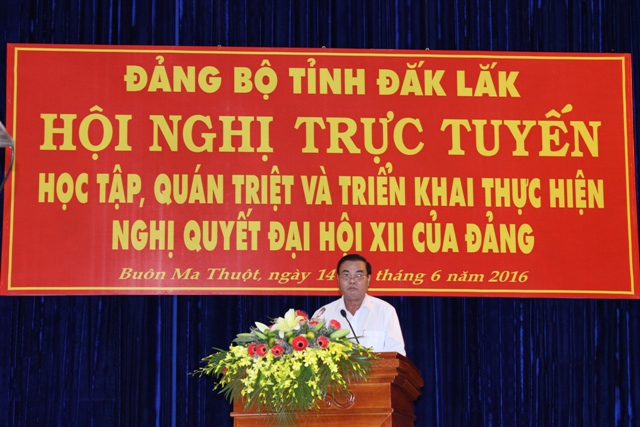 Khai mạc Hội nghị trực tuyến triển khai thực hiện Nghị quyết Đại hội XII của Đảng