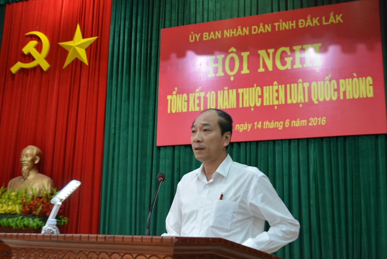 Tổng kết 10 năm thực hiện Luật Quốc phòng.