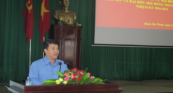 Thành phố Buôn Ma Thuột tổng kết công tác Bầu cử Đại biểu Quốc hội khóa XIV và đại biểu HĐND các cấp nhiệm kỳ 2016-2021.