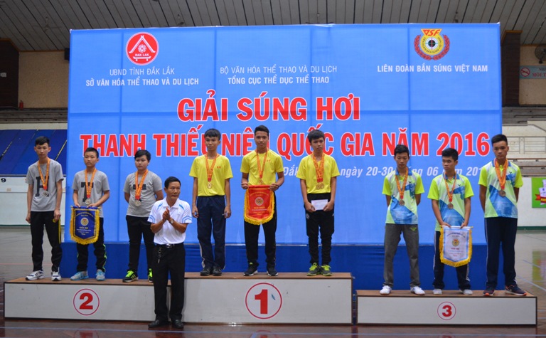 Bế mạc Giải súng hơi Thanh thiếu niên toàn quốc năm 2016: Đoàn VĐV thành phố Hồ Chí Minh giành ngôi Nhất toàn đoàn.
