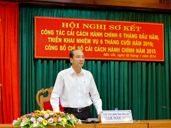 Triển khai công tác cải cách hành chính 06 tháng cuối năm 2016.