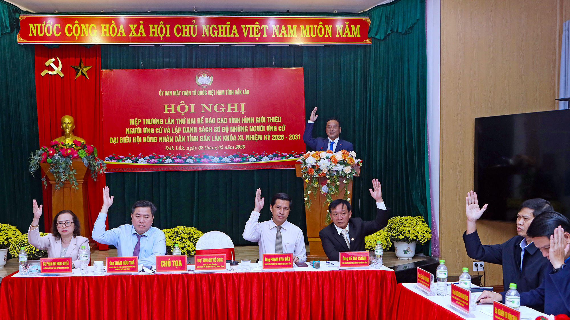 Thống nhất danh sách sơ bộ 144 người ứng cử đại biểu HĐND tỉnh Đắk Lắk khóa XI, nhiệm kỳ 2026 – 2031.