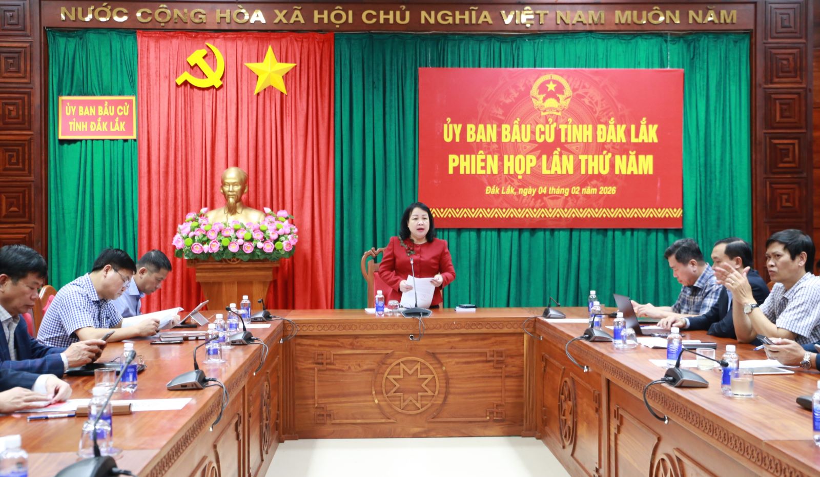 Ủy ban Bầu cử tỉnh Đắk Lắk tổ chức Phiên họp lần thứ Năm