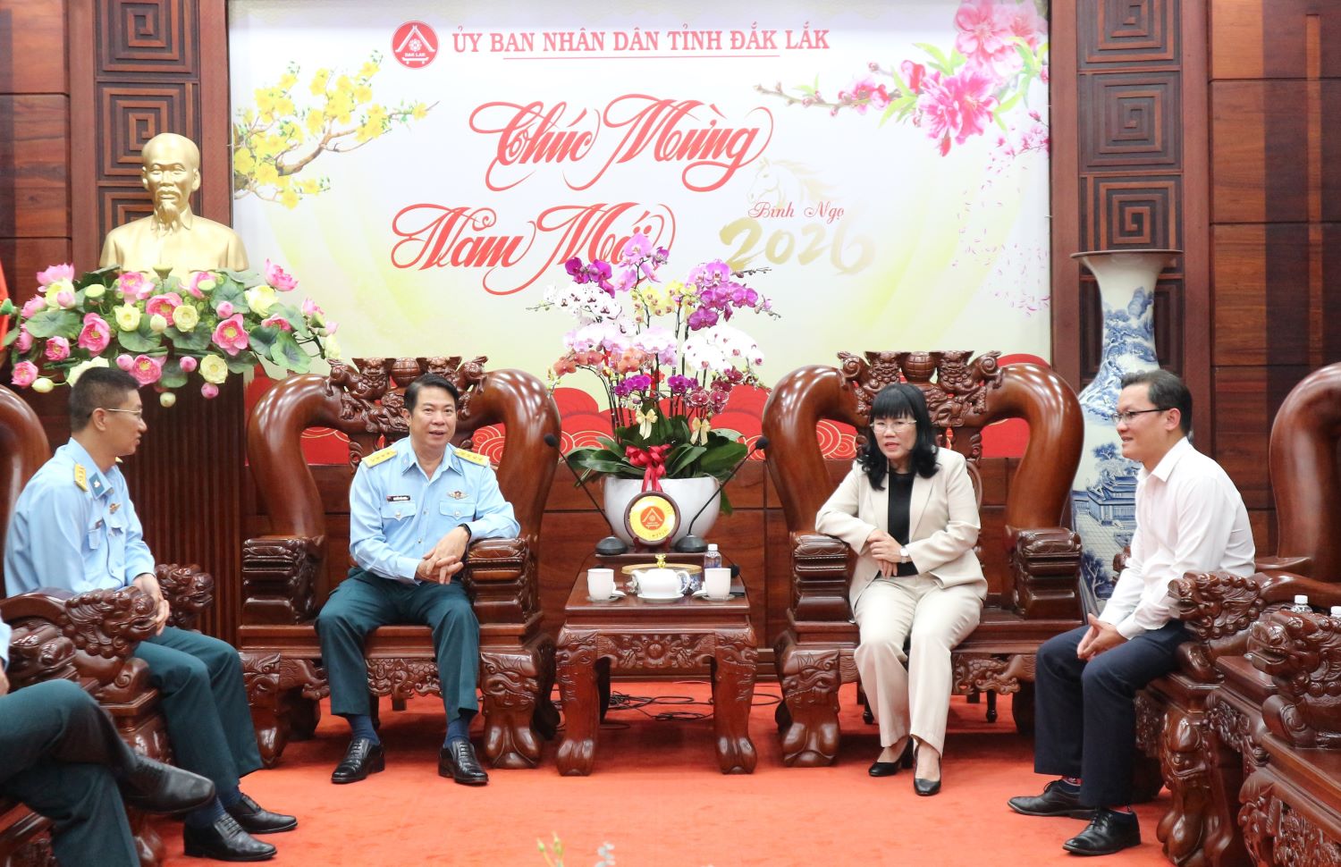 Sư đoàn 377, Quân khu 5 thăm, chúc Tết UBND tỉnh Đắk Lắk