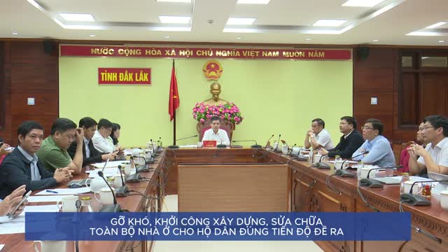 Gỡ khó, khởi công xây dựng, sửa chữa toàn bộ nhà ở cho hộ dân đúng tiến độ đề ra