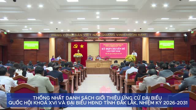 Kỳ họp Chuyên đề lần thứ Năm, HĐND tỉnh Đắk Lắk thông qua các nghị quyết quan trọng