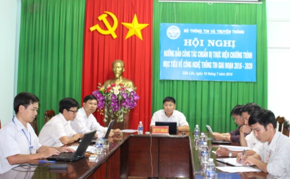 Hội nghị trực tuyến hướng dẫn công tác chuẩn bị thực hiện Chương trình mục tiêu về công nghệ thông tin giai đoạn 2016 – 2020.